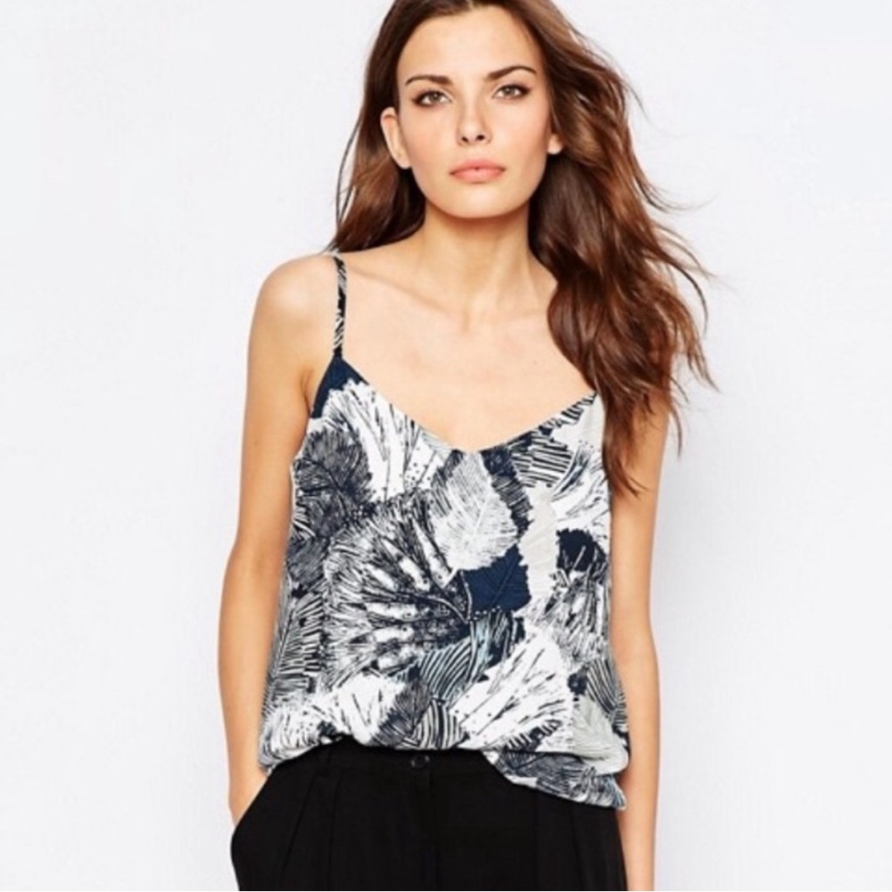 French Connection Palm Print Cami